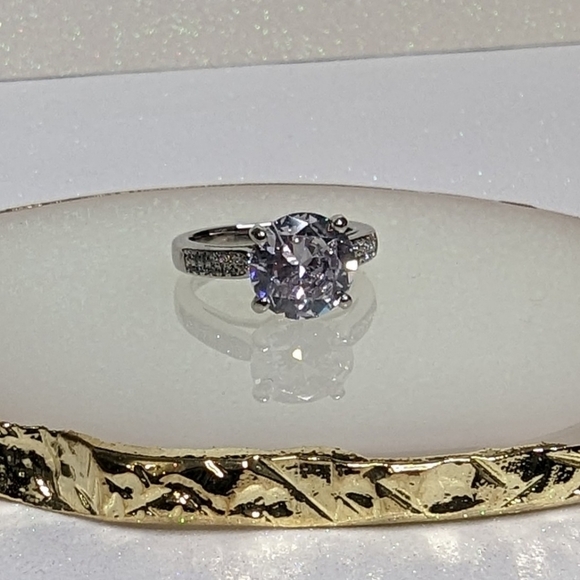 Cubic Zirconia Bling Size 6 Fashion Statement Jewelry Engagement Wedding Ring - Picture 7 of 9